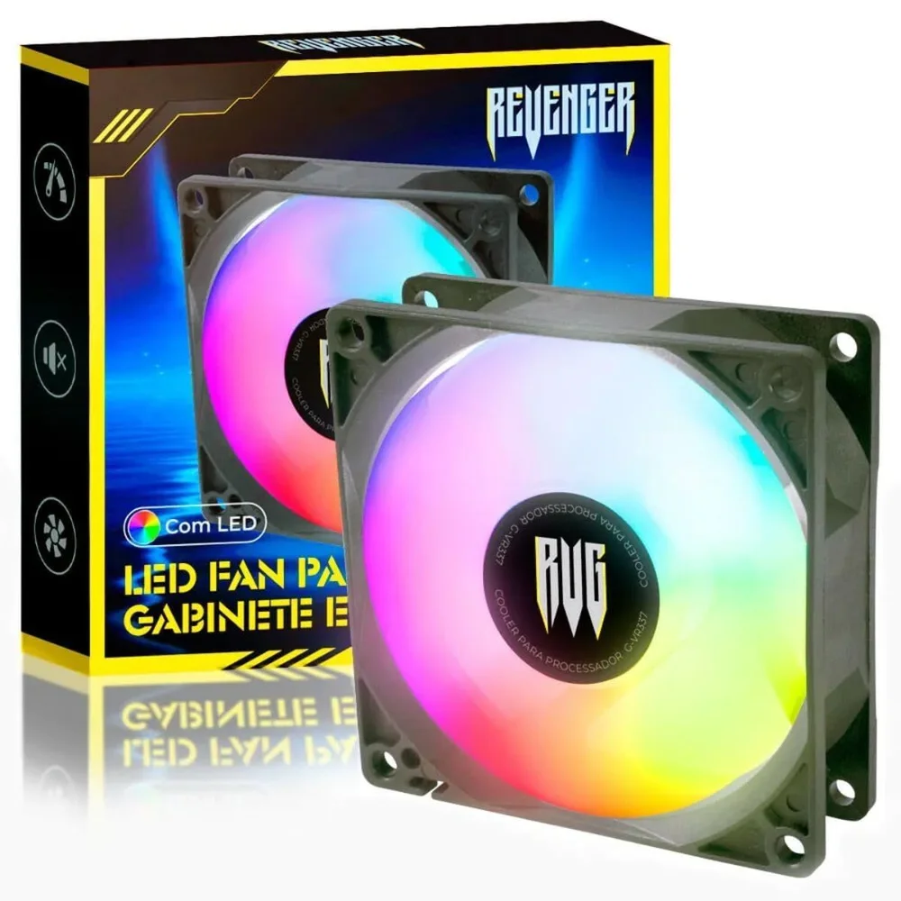 Cooler Para Gabinete E Cpu Fan LED 120mm 1500rpm G-vr355 - Revenger 5