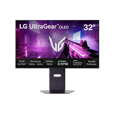 Monitor Lg Gamer 32 Ultragear 32gx850a-b OLED 4k Uhd Preto