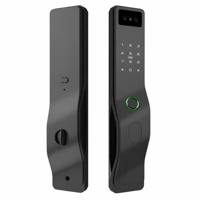 Fechadura Inteligente Digital Com Biometria Senha Cartão Recarregável Tipo C Controle De Acesso Segurança Residencial