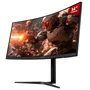 Monitor Gamer PCyes Z-max Z34c 34" Curvo Wqhd 165hz 1ms HDMI/dp/has Speaker Freesync Black Vulcan Pmgz34c165bv