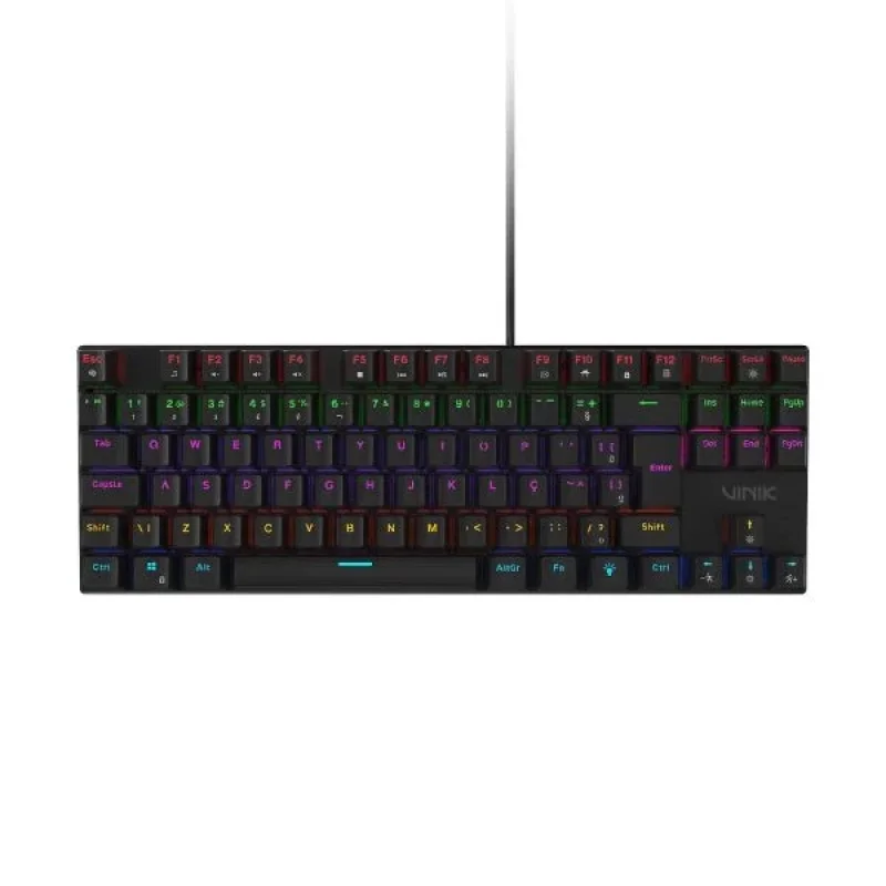 Teclado Mecânico 75% Vinik Anihi Tkl - Switch Red - LED Rainbow ? Anihi75rd