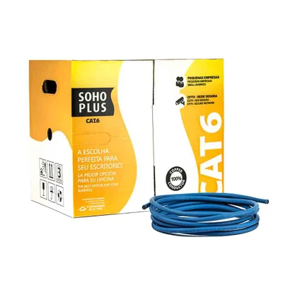 Cabo De Rede Cat6 Furukawa Sohoplus Azul - 75 Metros
