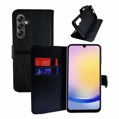 Capa Capinha Carteira Estojo Flip Para Samsung Galaxy A25 Cor Preto