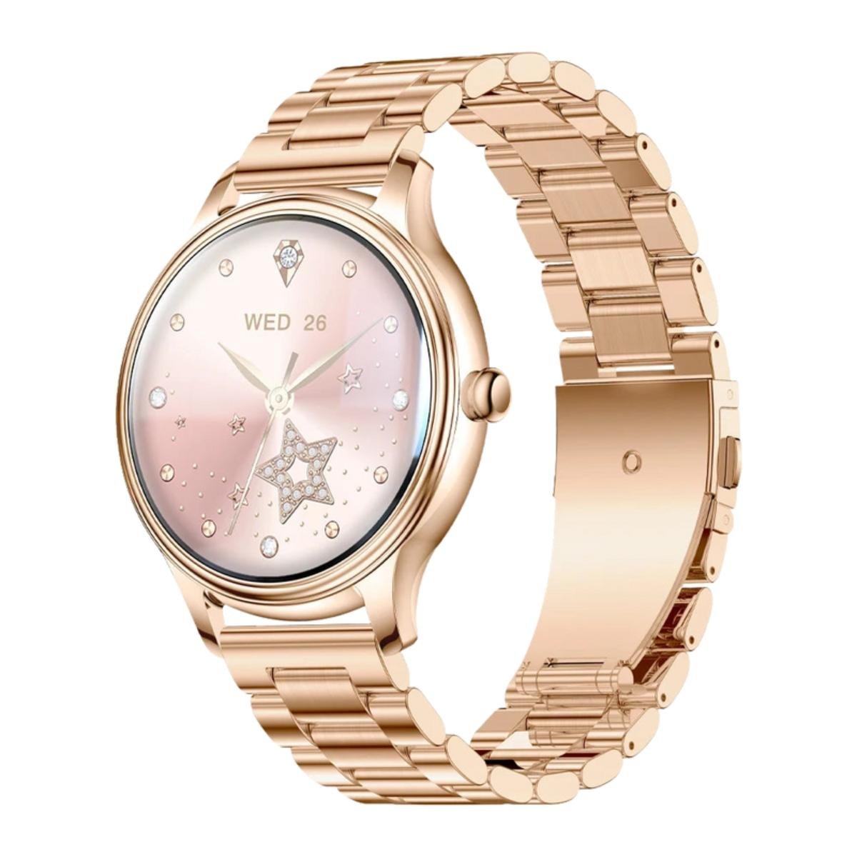 Relógio Smartwatch Corpo De 7,9 Mm, Tela AmoLED De 1,32 " - Dourado