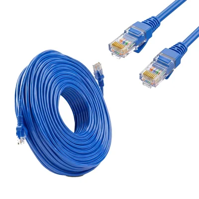 Cabo De Rede Rj45 15 Metros Cat6 Gigabit 10/100/1000 Azul