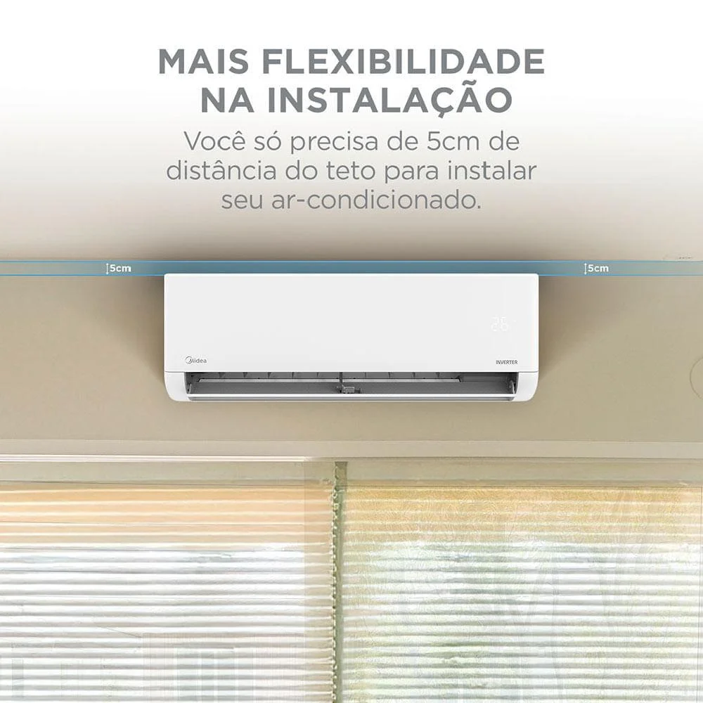 Imagem 2 de 5 do produto Ar Condicionado Split Hi Wall Midea Airvolution Lite Inverter 18.000 Btus Frio 220v R-32