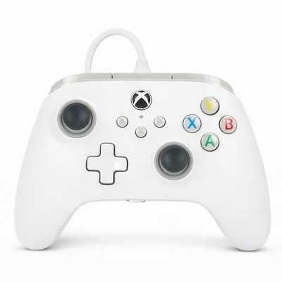 Controle Powera XBOX Com Fio Branco Usb 3m PC XBOX Series X S One Licenciado Oficial Headset P2