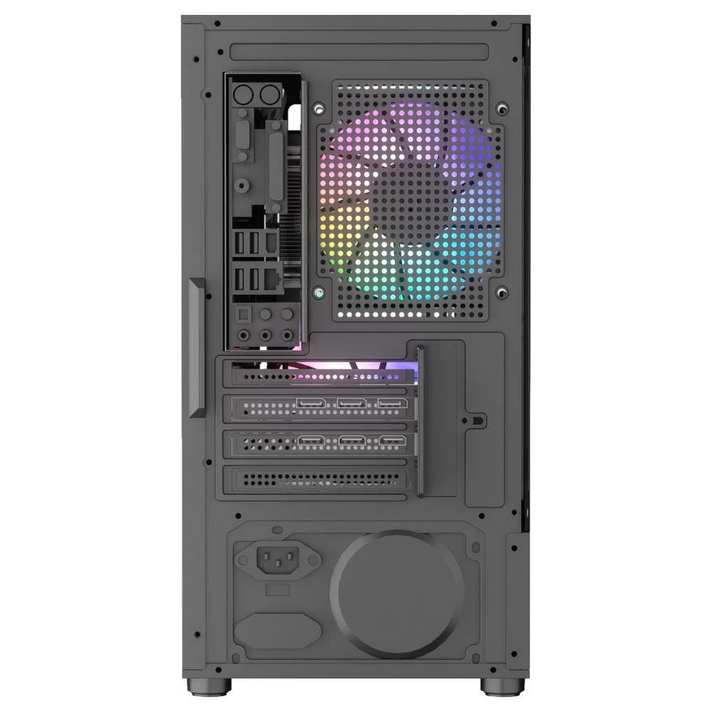 Imagem 2 de 5 do produto Gabinete Gamer Kalkan Vesir Preto Sem Fan Klk00083