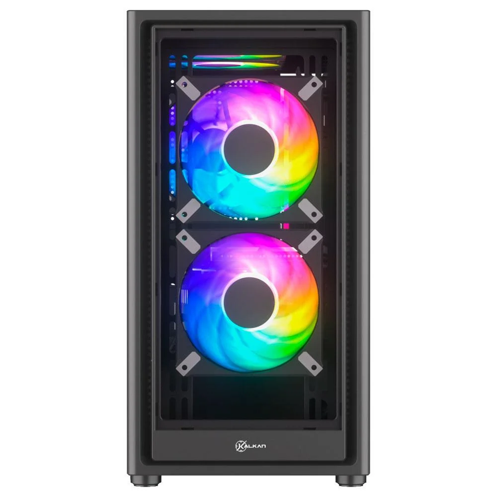 Imagem 4 de 5 do produto Gabinete Gamer Kalkan Vesir Preto Sem Fan Klk00083