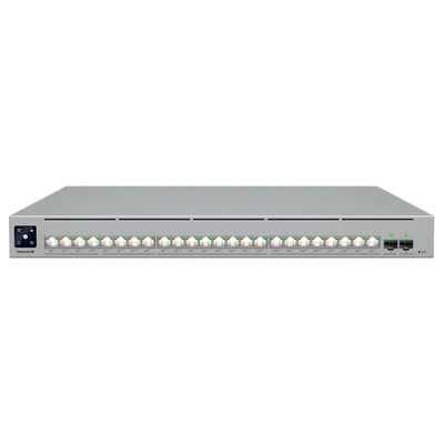 Switch Ubiquiti Gerenciável L3 24 Portas Sendo 08 2.5 E 16 De 10gbe+02 Sfp28 De 25gb-ecs-24-poe-br