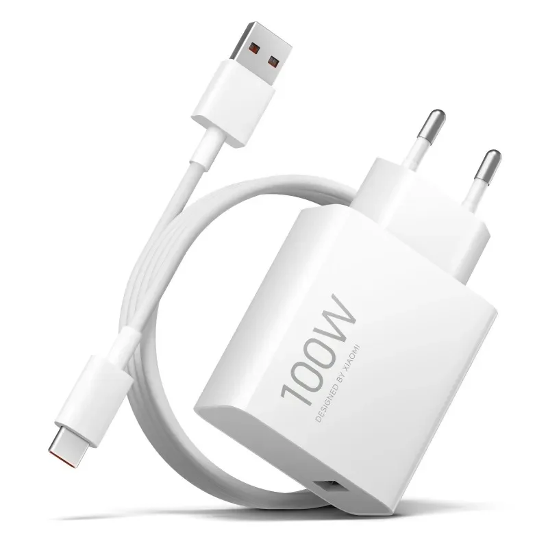 Carregador Xiaomi   Mdy-19-er 100w Usb-a (bivolt - Branco Compatíveis Xiaomi/poco/redmi