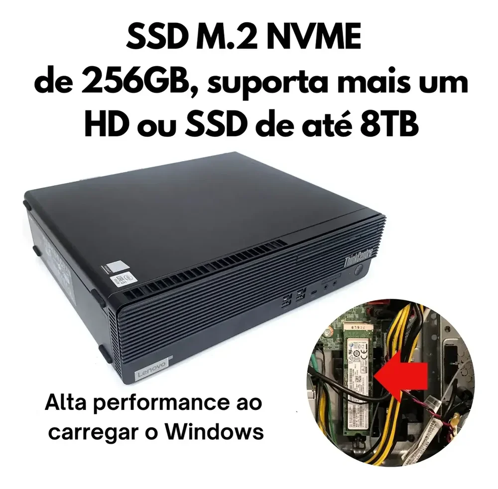 【未使用】 lenovo ThinkCentre M70s Corei5/8GB Produtos com até 15 OFF no PIX KaBuM