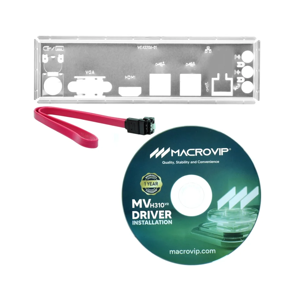 Imagem 3 de 4 do produto Placa Mae Intel 1151 Mv-h310v2 M.2 2xDDR4 9 Ger HDMI/vga Mv-h310v2 Macrovip