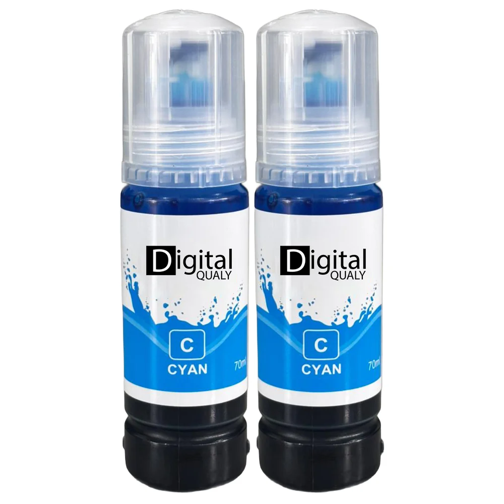 Kit 2 Garrafas Tinta Colorida T504 T544 Digital Qualy L3150 L3250 70ml Kit 2 Garrafas Tinta Colorida T504 T544 Digital Qualy L3150 L3250 70ml