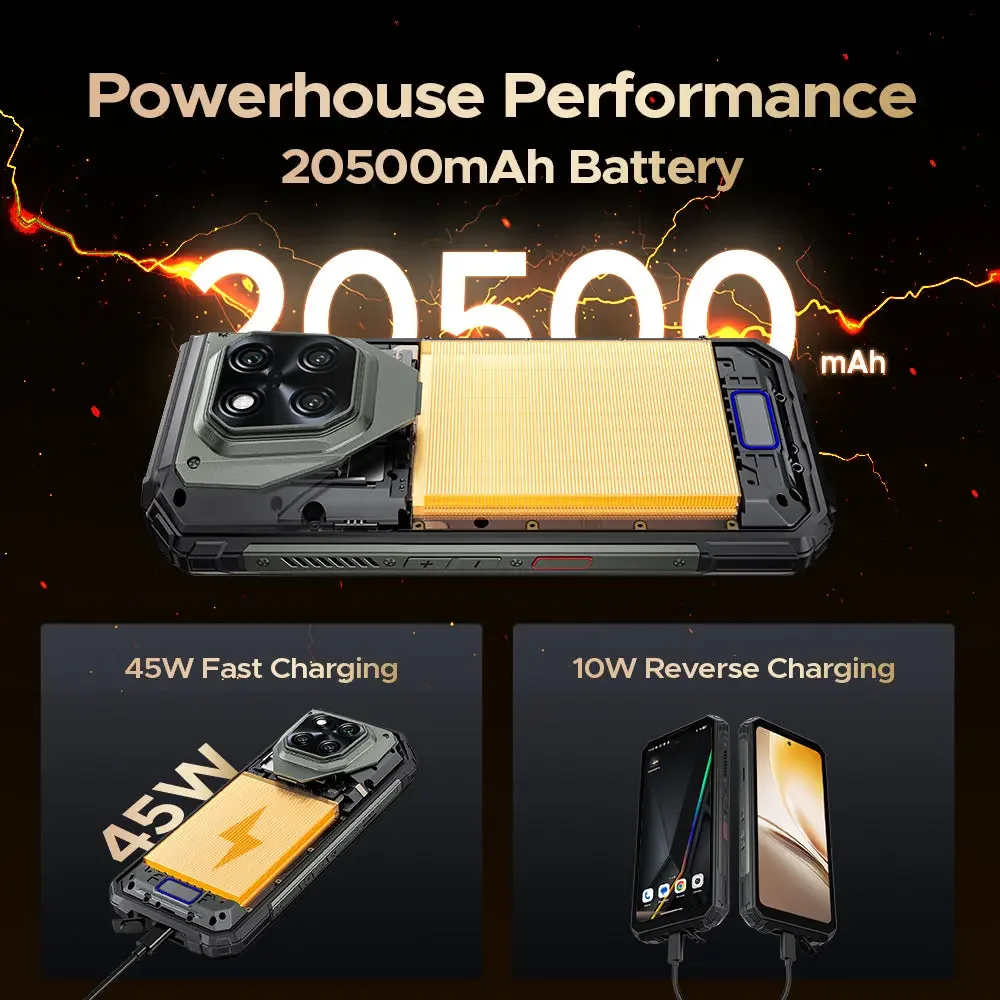 Imagem 5 de 5 do produto Smartphone Doogee V Max Lr 5g Medição A Laser 20500mah 36gb Ram 512gb Visão Noturna Preto