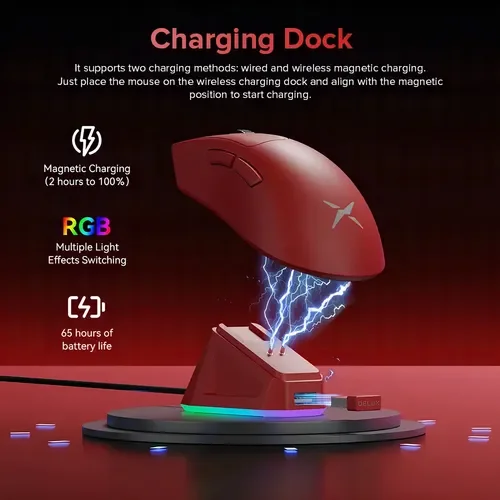 Imagem 2 de 2 do produto Mouse Gamer Delux M900 Pro 8000k Com Dock