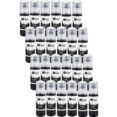 Kit 24 Garrafas Tinta Preta T544 Digital Qualy P/ L3150 L3250 L3110 L3210 70 Ml