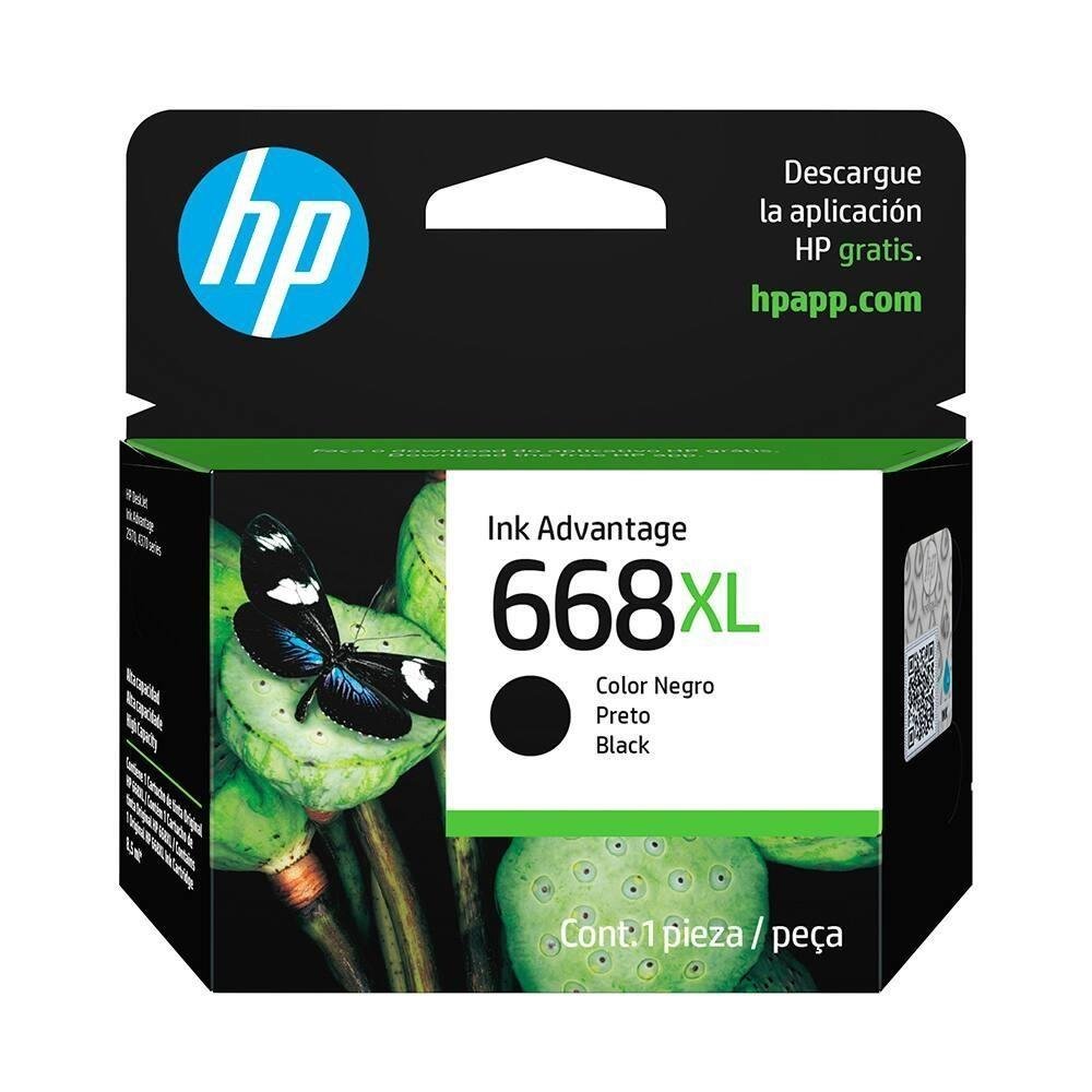 Cartucho Hp 7fp39vl Nº 668xl Preto