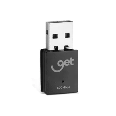 Adaptador Usb Sem Fio Wi-fi 2.4ghz E 5ghz 600mbps, 67444, Get — foto 2