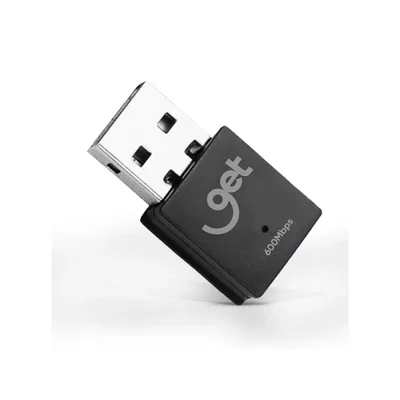 Adaptador Usb Sem Fio Wi-fi 2.4ghz E 5ghz 600mbps, 67444, Get — foto 5