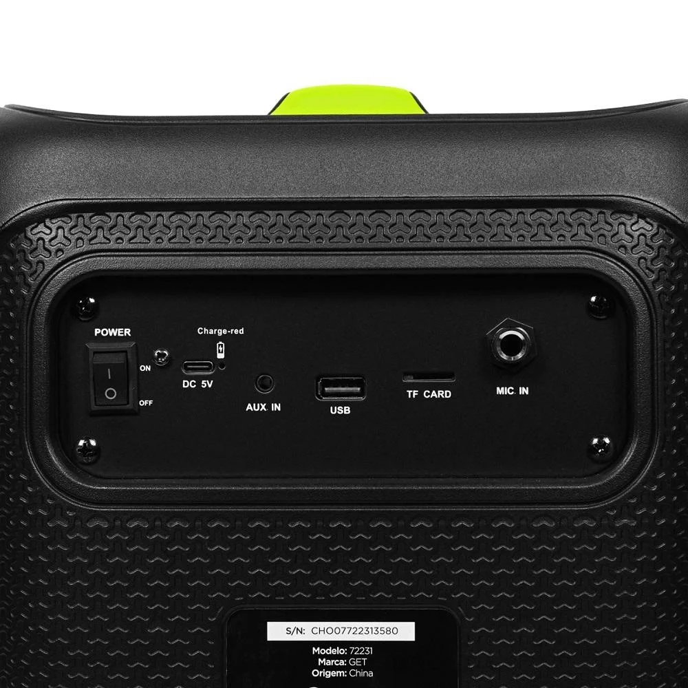 Imagem 5 de 5 do produto Caixa De Som 250w Rms Cube 2, Bluetooth, 67699, Get