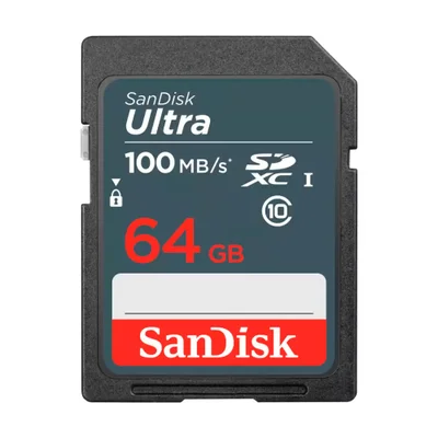 Cartao De Memoria Sdhc 64gb Ultra C10 100mb Sdsdunr-064g-gn3in Sandisk