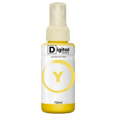 Tinta Colorida Amarelo T664 Digital Qualy Alto Rendimento L355 L365 L220 L380 70ml