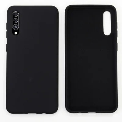 Capa Capinha Silicone Aveludada Preta Para Samsung Galaxy A30s/ A50