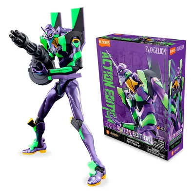 Blokees Evangelion Unidade 01 Eva Model Kit Articulado Test Type-01