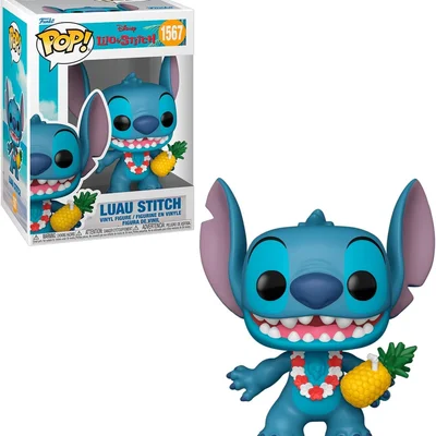 Funko Pop Luau Stitch 1567 Disney Lilo E Stitch