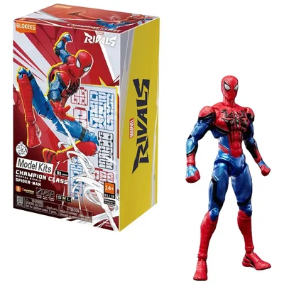 Marvel Rivals Blokees Homem Aranha Champion Class Model Kit Articulado Spider-man