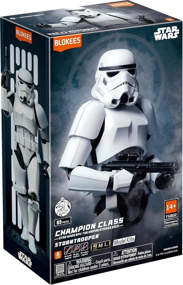 Imagem 2 de 5 do produto Star Wars Blokees Stormtrooper Champion Class Model Kit Articulado