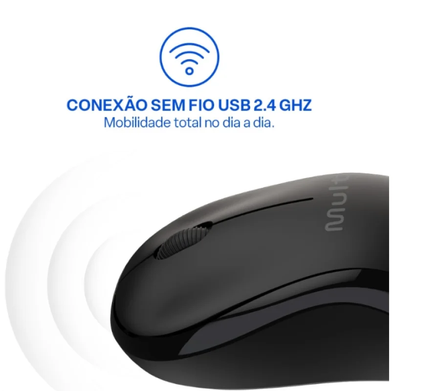 Imagem 5 de 5 do produto Mouse Sem Fio Ms270 Usb 3 Botões 1200dpi - Mo651