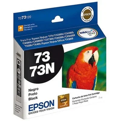 Cartucho De Tinta Epson To73120 Preto | Stylus C79 Cx3900 Cx4900