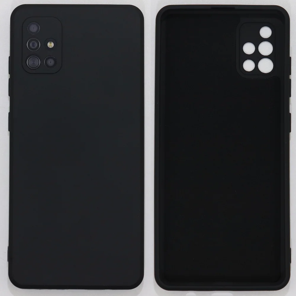 Imagem 4 de 4 do produto Capa Silicone Aveludada Preta Para Samsung Galaxy A51