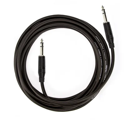 Cabo P10 Para P10 Estereo Amphenol Black - 5 Metros