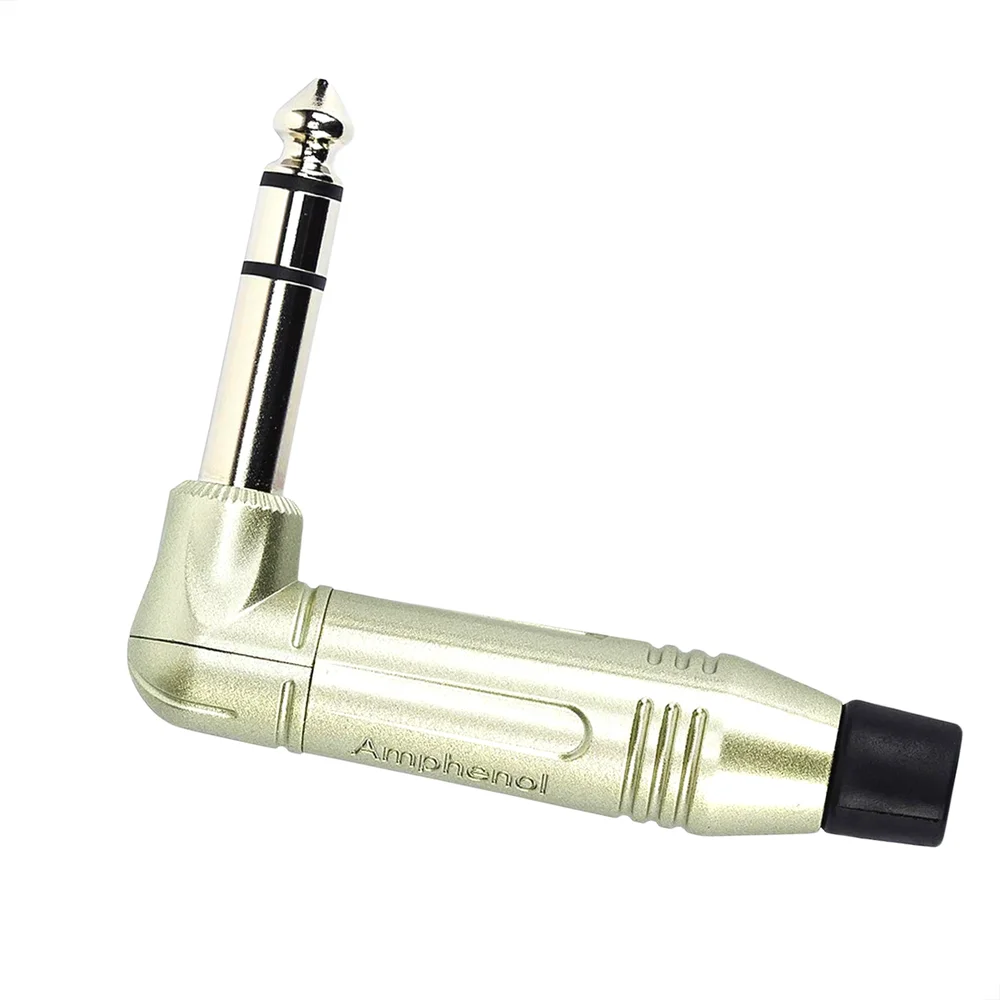 Imagem 2 de 5 do produto Cabo P10 X P10, L, 90º Graus, Estéreo Amphenol - 50 Metros