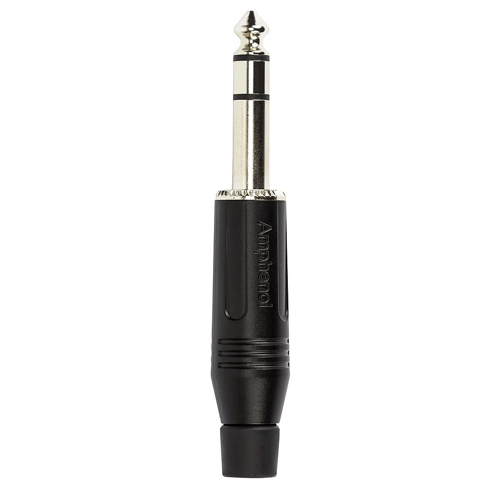 Imagem 2 de 3 do produto Cabo P10 Para P10 Estereo Amphenol Black - 2 Metros