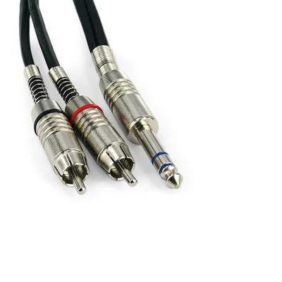 Cabo P10 Estereo Para 2 Rca Macho Santo Angelo - 100 Metros