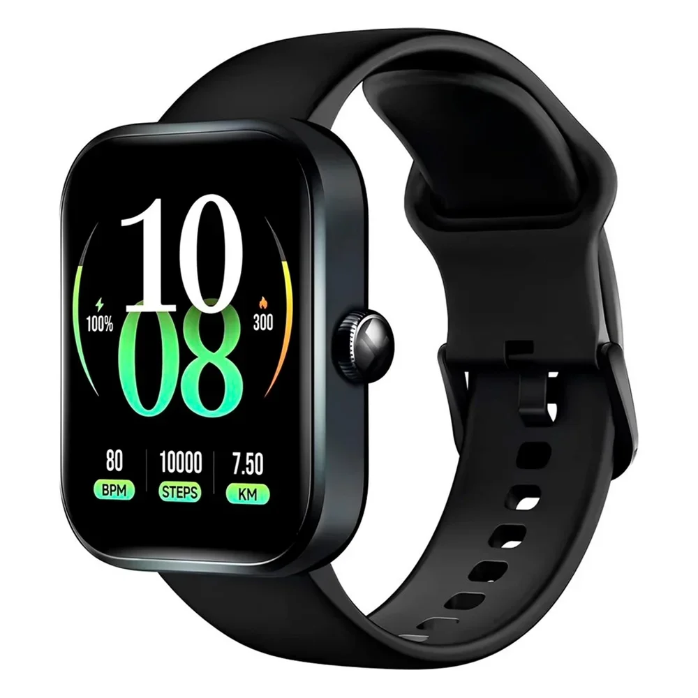 Smartwatch Haylou Watch 4 Preto Com Gps Integrado Tela 1.93" Bluetooth E Strava