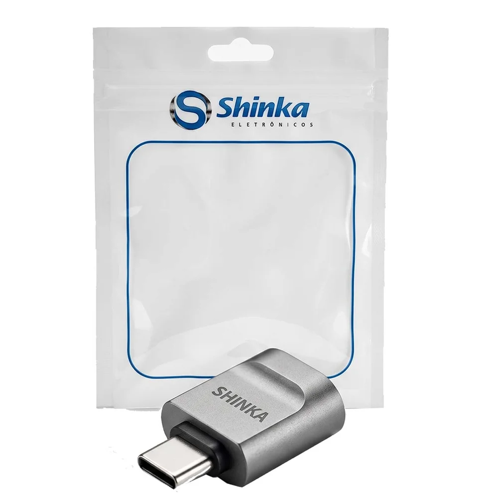 Imagem 1 de 5 do produto Adaptador Usb C Tipo C Otg Usb Para Iphone Android De Metal
