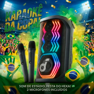 Caixa De Som Anker Soundcore Rave 3s Bluetooth 200w Karaokê