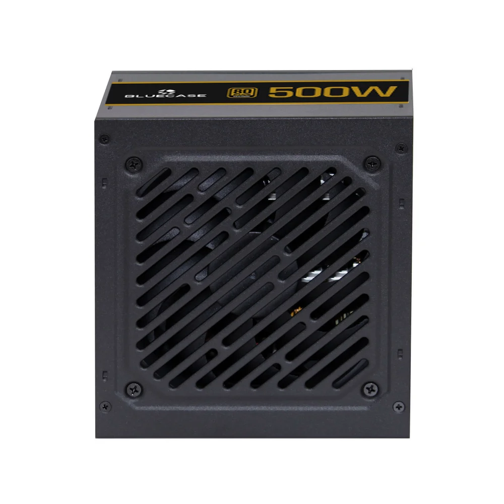 Imagem 2 de 5 do produto Fonte Atx 0500 W Bluecase, Blu500r-bbx, 80 Plus Bronze, Pfc Ativo, Com Cabo, Com Caixa, Preta, Becpfc, Gar: T3m