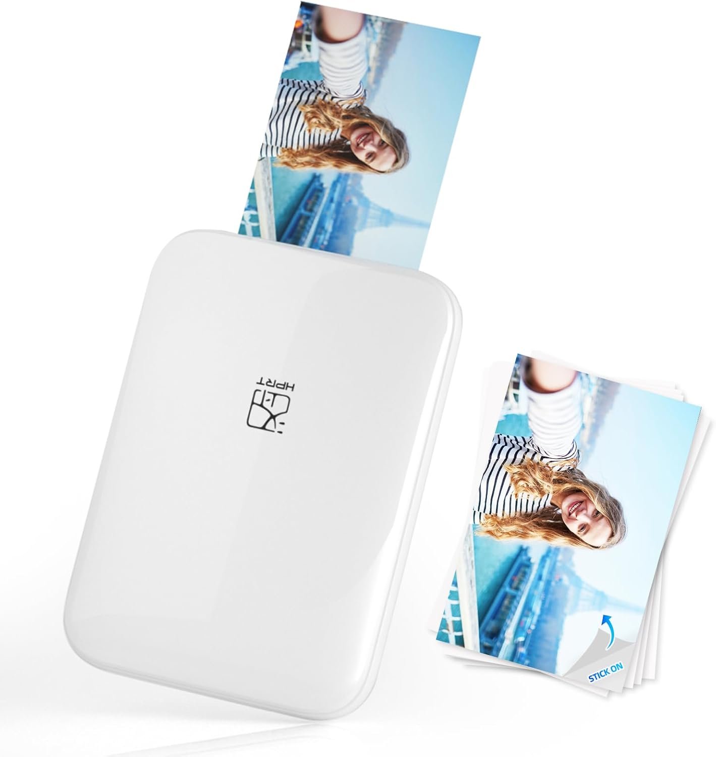 Mini Impressora Fotográfica Colorida Bluetooth 2×3 " Branco