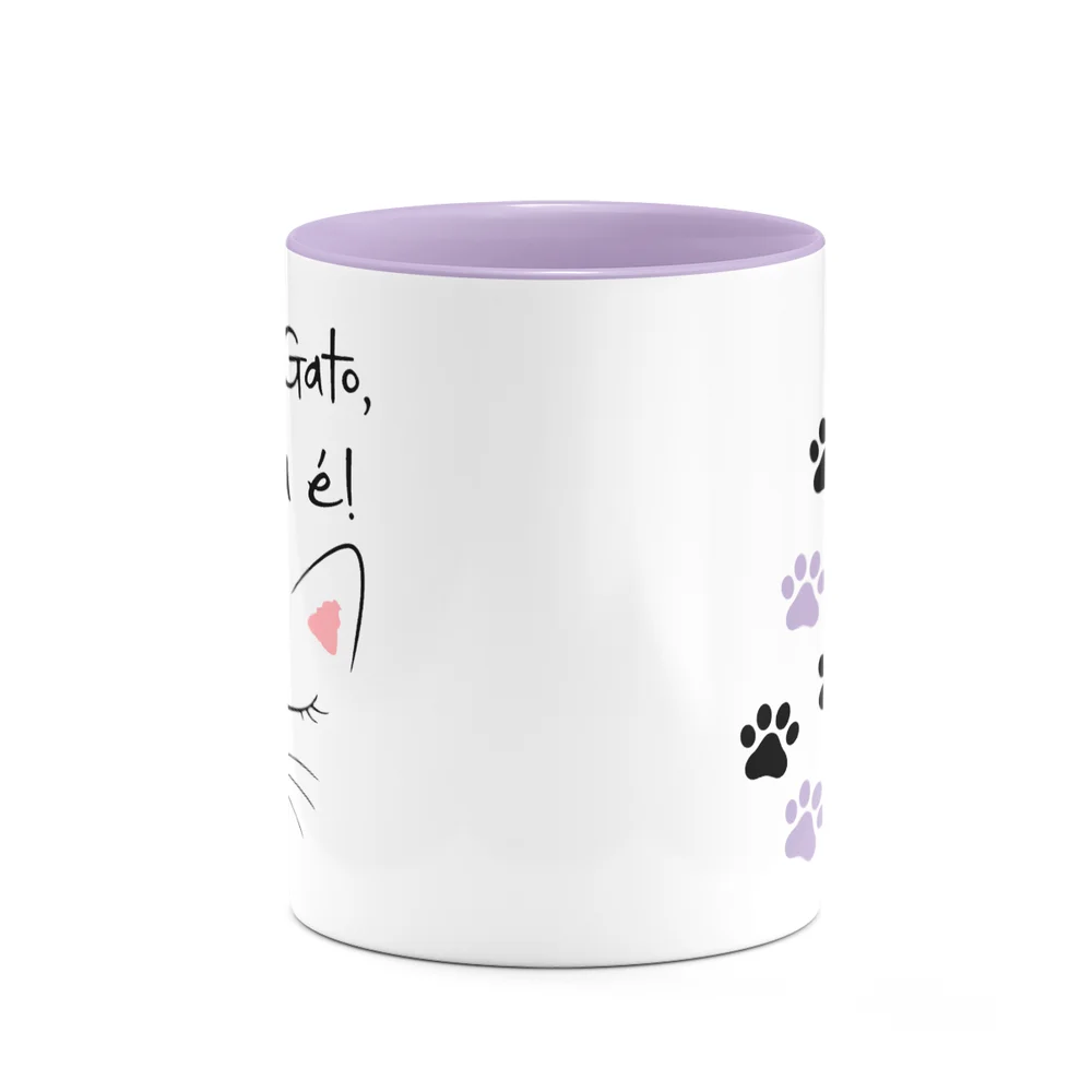 Imagem 2 de 4 do produto Caneca Pets - Mãe De Gato, Gatinha É! B-lilac - 325ml