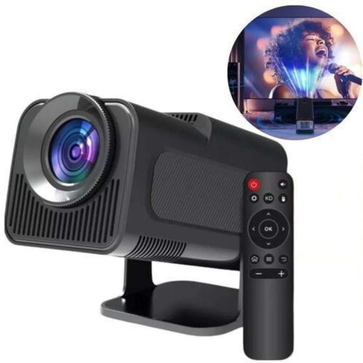 Projetor Inteligente Hy320 Pró 5G Smart 4K Wifi 6 Bluetooth 5.0 Android 11