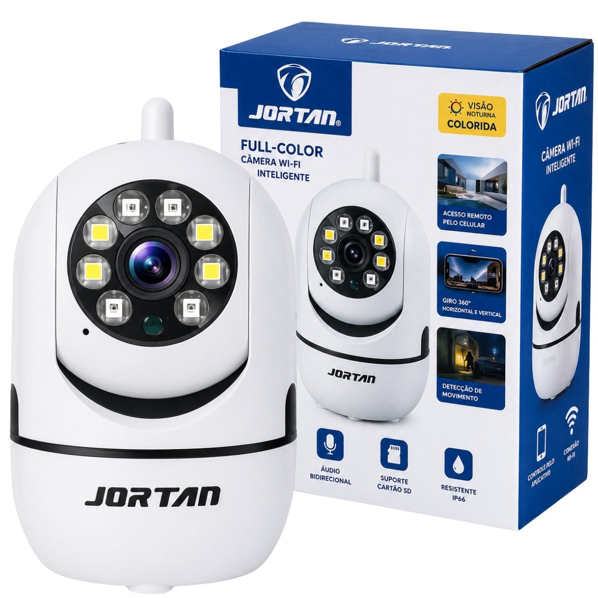 Câmera De Segurança Babá Eletronica Alerta Detecção De Movimento Ptz Bivolt Full Color Ip66 Jt