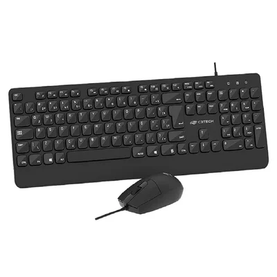 Combo Teclado Mouse Usb C3tech Kt-150bk Preto