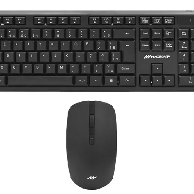 Combo Teclado Mouse Sem Fio Macrovip Mv-mk200wb