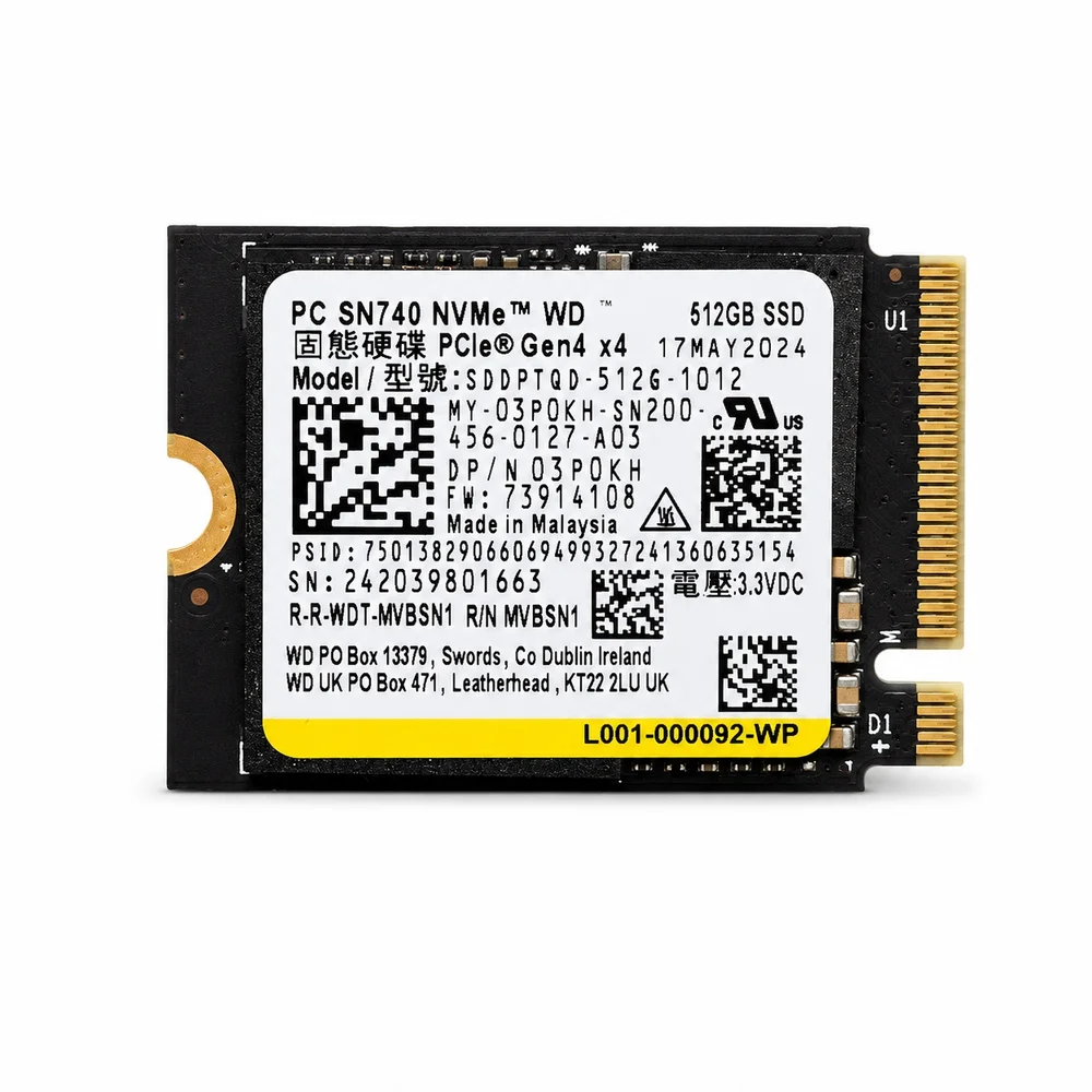 内蔵型SSD WD SN740 2TB SSD PCIe NVMe 2230 Produtos com até 15 OFF no PIX KaBuM